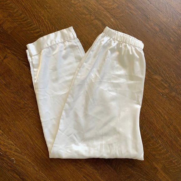 White Silk Pants - Picture 4 of 4